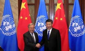 加强联合国和中国在和平安全气候变化和生物多样性的可持续发展及人权方面的合作